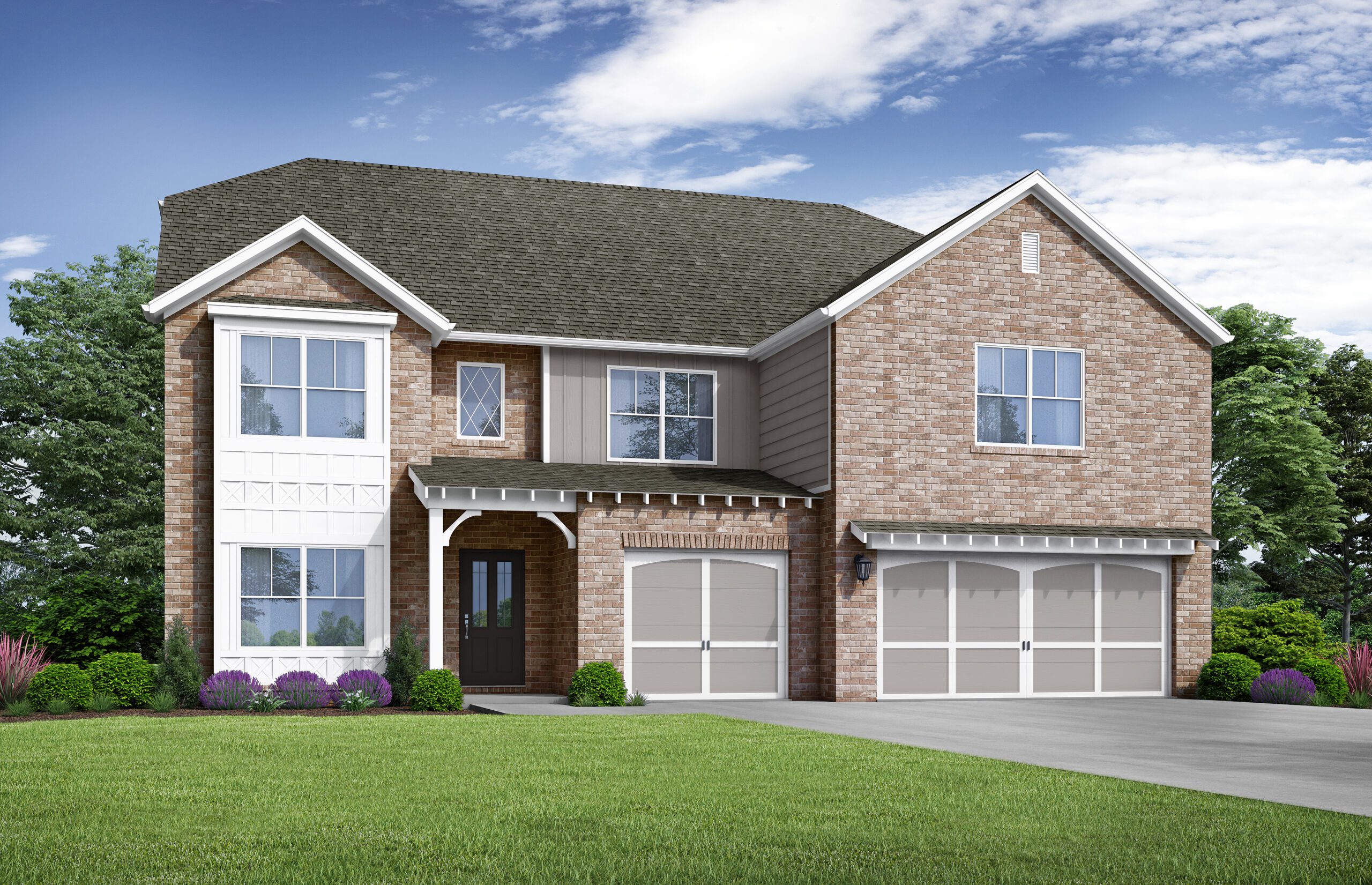 Windermere's project front elevation photo.