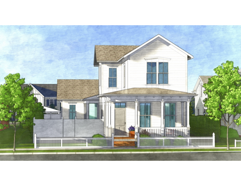 Village of Providence's project front elevation photo.