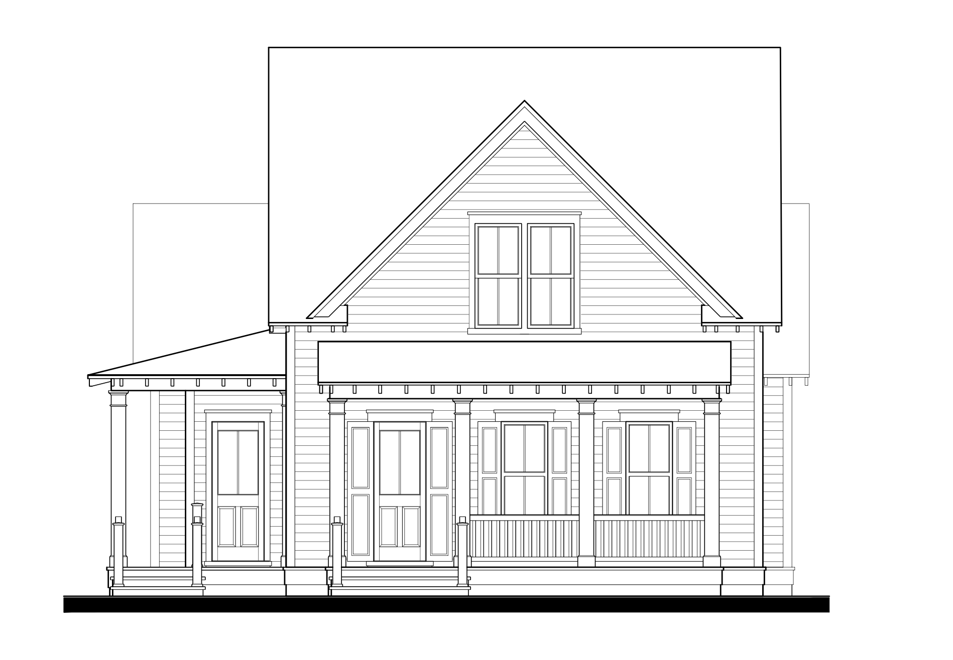 Village of Providence's project front elevation photo.